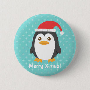 Niedlicher kleiner Penguin mit Button