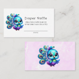 Niedlicher Kleiner Pfauenspulenspulenspuller Visitenkarte