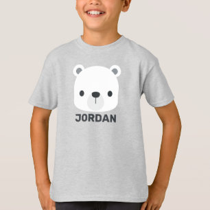 Niedlicher kleiner Polarbär mit Personalisiertem  T-Shirt