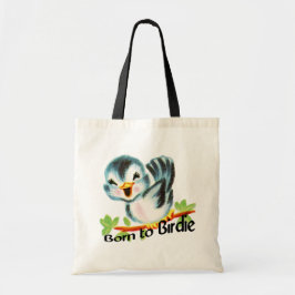 Niedlicher kleiner Retro Vogel geboren Birdie Tragetasche
