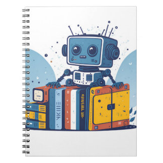 niedlicher kleiner Roboter IA und Bücher 2