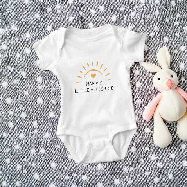 Niedlicher kleiner Sonnenschein Personalisiert Baby Strampler (Cute Little Sunshine Personalized Baby Bodysuit)