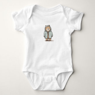 Niedlicher kleiner Wasserfarbenbär Baby Strampler