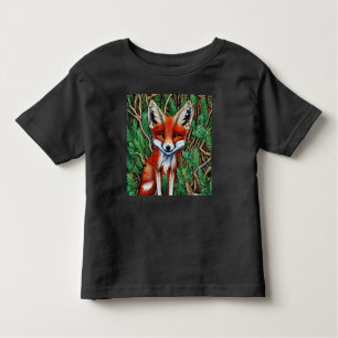 Niedlicher kleiner Wildnisfuchs Kleinkind T-shirt