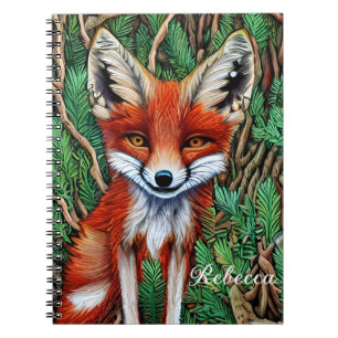 Niedlicher kleiner Wildnisfuchs Notizblock
