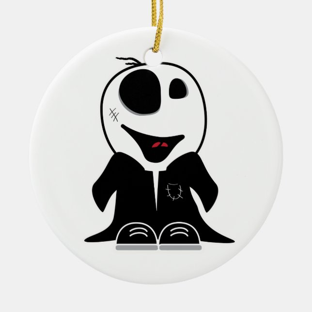 niedlicher kleiner Zombie-Typ Original Keramik Ornament (Vorne)