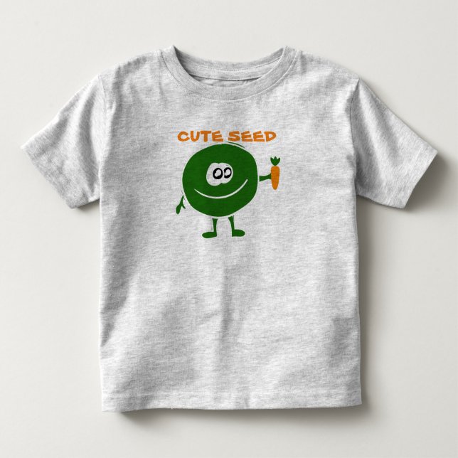Niedlicher Kleinkind Grau T - Shirt (Vorderseite)