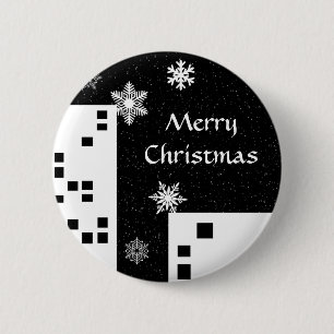 Niedlicher Knopf der frohen Weihnachten Button