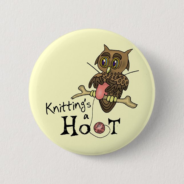 Niedlicher Knopf für Owlen Button (Vorderseite)