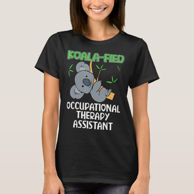 Niedlicher Koala-Assistent T-Shirt (Vorderseite)