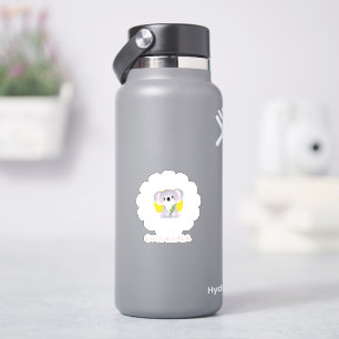 Niedlicher Koala auf der Blume Tiere Lover Aufkleber