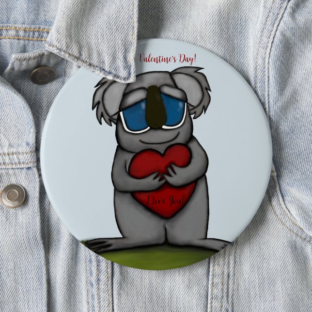 Niedlicher Koala-Bär Button (Beispiel)