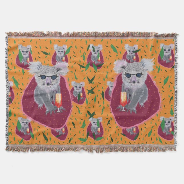 Niedlicher Koala-Bär Decke (Vorderseite)