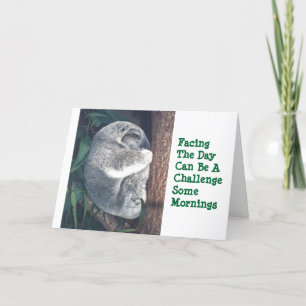 NIEDLICHER KOALA-BAR IN BAUM/SPASS/FREUNDSCHAFTSKA KARTE