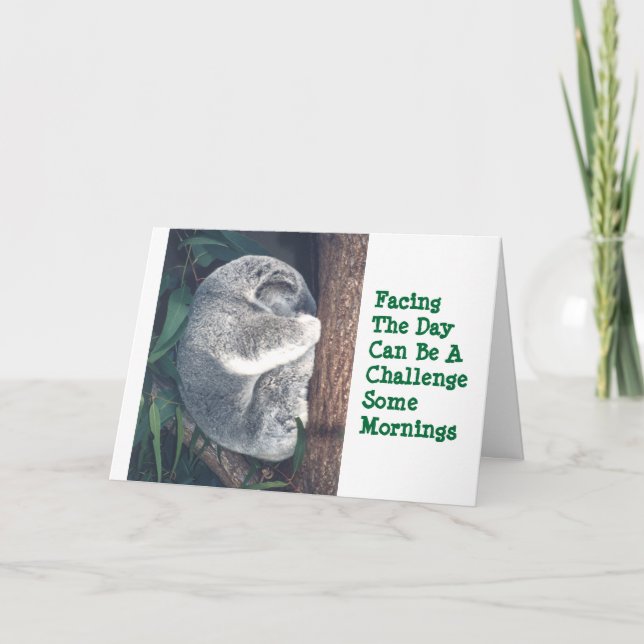 NIEDLICHER KOALA-BAR IN BAUM/SPASS/FREUNDSCHAFTSKA KARTE (Vorderseite)