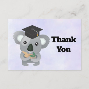 Niedlicher Koala-Bär in Graduiertenkap Danke