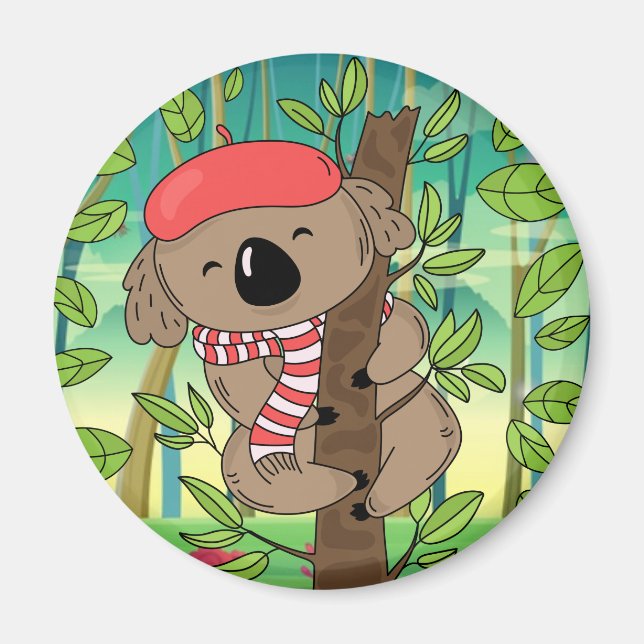 Niedlicher Koala-Bär Magnet (Vorne)