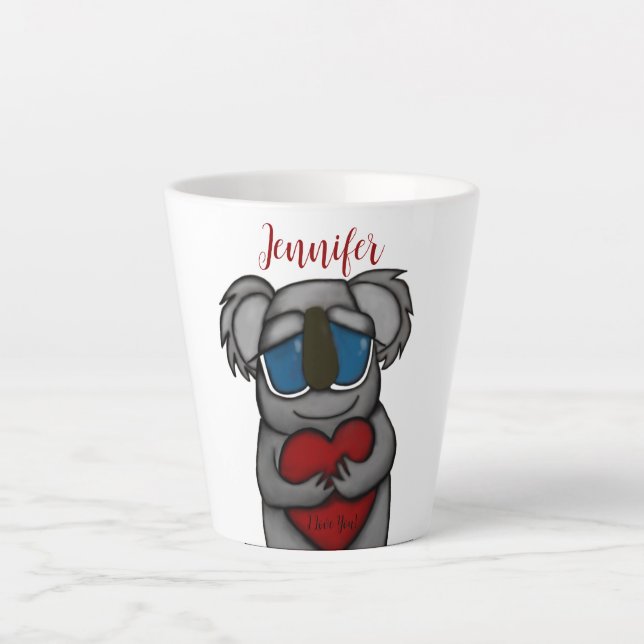 Niedlicher Koala-Bär Milchtasse (Vorderseite)