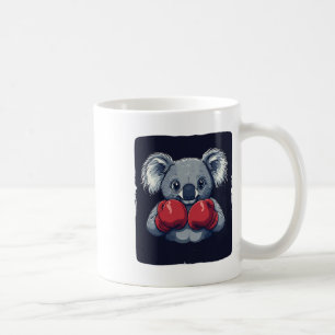 Niedlicher Koala-Bär mit ernsthaften Boxfähigkeite Kaffeetasse
