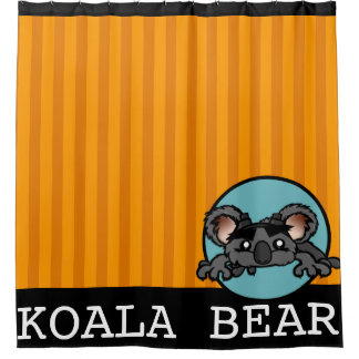 NIEDLICHER KOALA-BAR MIT STRIPE-DUSCHE DUSCHVORHANG