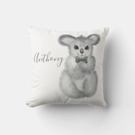 Niedlicher Koala-Bär Name Floral Modern Simple Thr Kissen