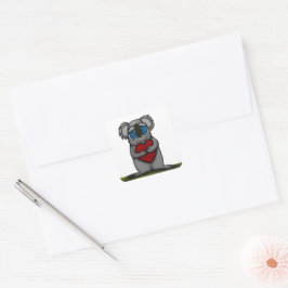 Niedlicher Koala-Bär Quadratischer Aufkleber