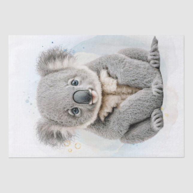 Niedlicher Koala-Bär Seidenpapier (Vorderseite)