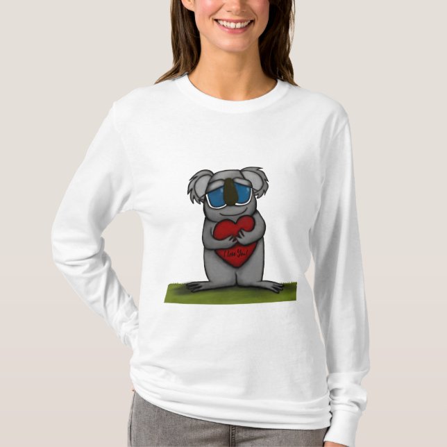 Niedlicher Koala-Bär T-Shirt (Vorderseite)