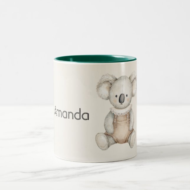 Niedlicher Koala-Bär Zweifarbige Tasse (Mittel)