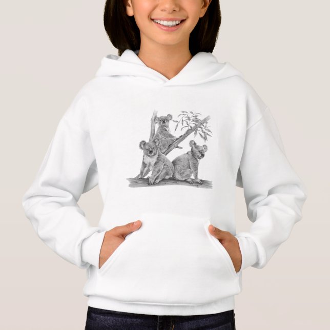 Niedlicher Koala-BärenHoodie Hoodie (Vorderseite)