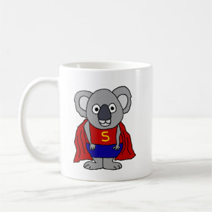 Niedlicher Koala Bear Superheld Kaffeetasse