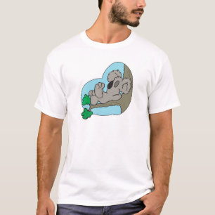 niedlicher Koala, der auf dem Zweig des Baumes sch T-Shirt