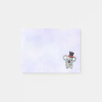 Niedlicher Koala in einem schwarzen Top Hat