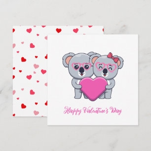 Niedlicher Koala Kids Valentinstag Feiertagskarte