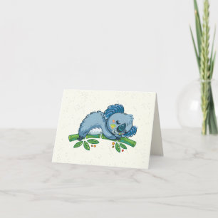 Niedlicher Koala Notecard Dankeskarte