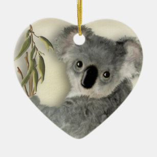 Niedlicher Koala personalisiert Keramikornament