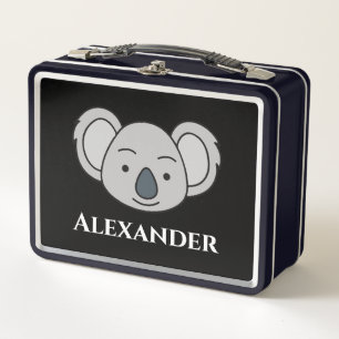 Niedlicher Koala Personalisierter Individuelle Nam Metall Brotdose
