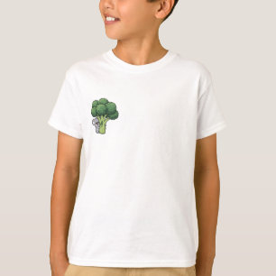 Niedlicher Koala umarmt Brokkoli-Baum Kinder T-Shirt
