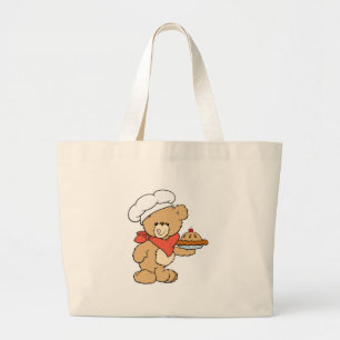 Niedlicher Koch Baker Bear Jumbo Stoffbeutel