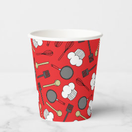 Niedlicher Koch Kochen Kinder 1 Geburtstag Party Pappbecher