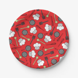 Niedlicher Koch Kochen Kinder 1 Geburtstag Party Pappteller