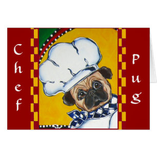 Niedlicher Koch Mops