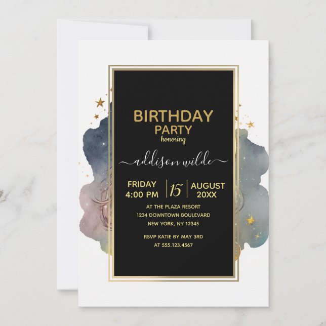 Niedlicher König Löwen schlafend auf dem Mond Einladung (Vorderseite)