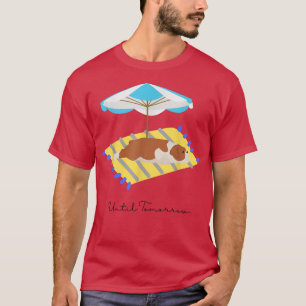 Niedlicher Korgi-Gutshund für Liebhaber eines faul T-Shirt