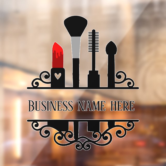 niedlicher Kosmetikladen Fensteraufkleber (Blatt 2)