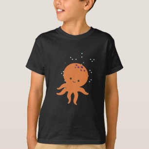 Niedlicher Kraken-Cartoon T-Shirt