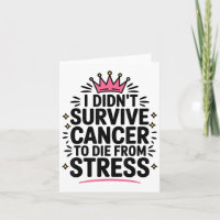 Niedlicher Krebs habe ich Krebs nicht überlebt, um