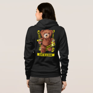 Niedlicher Kriminalitätskämpfer Teddybär Hoodie