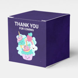 Niedlicher Kuchen und glückliche Eiscreme Danke Geschenkschachtel