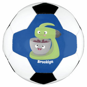 Niedlicher Kuchenmischer Cartoon Fußball